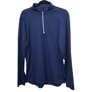 Kirkland Signature Blue 1/4 Zip Jacket
